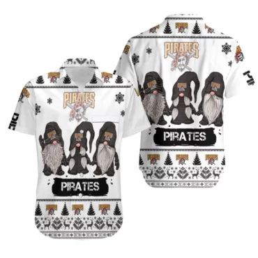 Pittsburgh Pirates Holiday Gnome Hawaiian - Adult & Kids T-Shirts, Sweatshirts & Hoodies apparel design preview 1