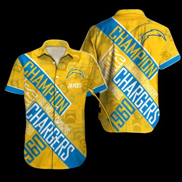 Los Angeles Chargers Champion Legacy Hawaiian - Adult & Kids T-Shirts, Sweatshirts & Hoodies apparel design preview 1