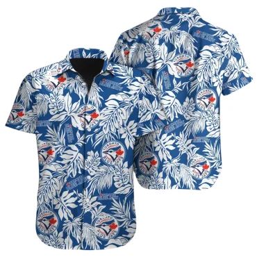Toronto Blue Jays Tropical Leaf Hawaiian - Adult & Kids T-Shirts, Sweatshirts & Hoodies apparel design preview 1