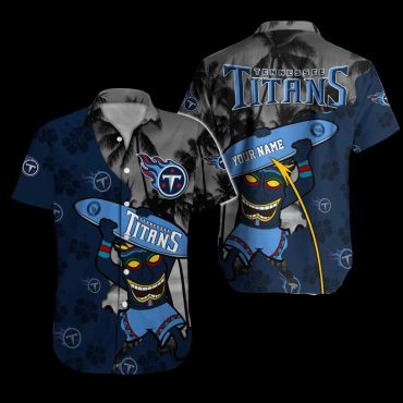 Personalized Tennessee Titans Tiki Spirit Hawaiian - Adult & Kids T-Shirts, Sweatshirts & Hoodies apparel design preview 1