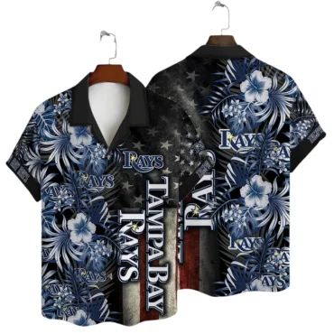 Tampa Bay Rays Stars Stripes Hawaiian - Adult & Kids T-Shirts, Sweatshirts & Hoodies apparel design preview 1