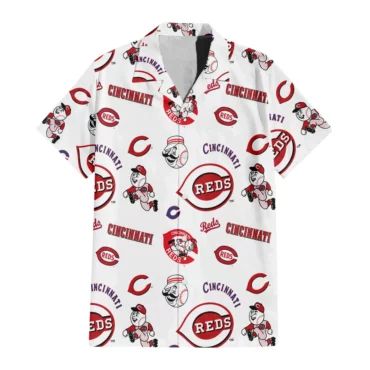 Cincinnati Reds Classic Logo Hawaiian - Adult & Kids T-Shirts, Sweatshirts & Hoodies apparel design preview 1