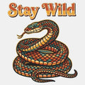 Stay Wild Snake Graphic - Adult & Kids T-Shirts, Sweatshirts & Hoodies apparel design preview 1