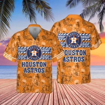 Houston Astros Tropical Horizon Hawaiian - Adult & Kids T-Shirts, Sweatshirts & Hoodies apparel design preview 1