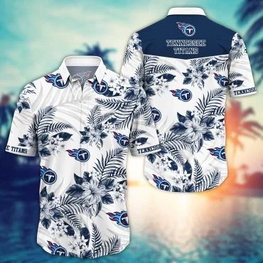 Tennessee Titans Tropical Elegance Hawaiian - Adult & Kids T-Shirts, Sweatshirts & Hoodies apparel design preview 1