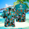 Miami Dolphins Hawaiian Island Bloom Design 284696 - Adult & Kids T-Shirts, Sweatshirts & Hoodies apparel design preview 1