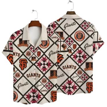 San Francisco Giants Patchwork Pride Hawaiian - Adult & Kids T-Shirts, Sweatshirts & Hoodies apparel design preview 1