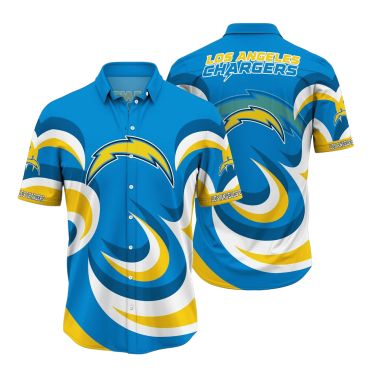 Los Angeles Chargers Wave Surge Hawaiian - Adult & Kids T-Shirts, Sweatshirts & Hoodies apparel design preview 1