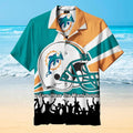 Miami Dolphins Hawaiian Fan Spirit Tropical 885712 - Adult & Kids T-Shirts, Sweatshirts & Hoodies apparel design preview 1