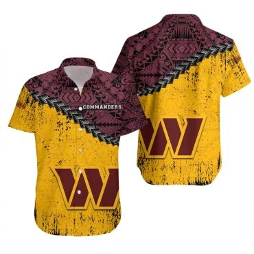 Washington Commanders Tribal Spirit Hawaiian - Adult & Kids T-Shirts, Sweatshirts & Hoodies apparel design preview 1
