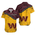 Washington Commanders Tribal Spirit Hawaiian - Adult & Kids T-Shirts, Sweatshirts & Hoodies apparel design preview 1