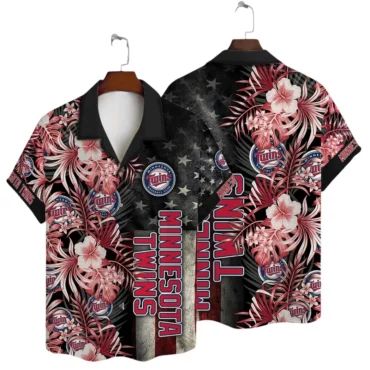 Minnesota Twins Sunset Vibes Hawaiian - Adult & Kids T-Shirts, Sweatshirts & Hoodies apparel design preview 1