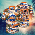 New York Mets Summer Vibers Hawaiian - Adult & Kids T-Shirts, Sweatshirts & Hoodies apparel design preview 1