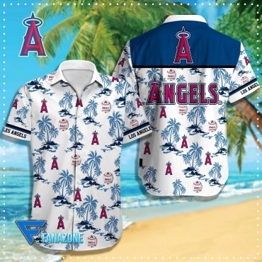 Los Angeles Angels Tropical Paradise Hawaiian - Adult & Kids T-Shirts, Sweatshirts & Hoodies apparel design preview 1