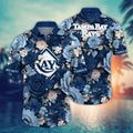 Tampa Bay Rays Floral Frenzy Hawaiian - Adult & Kids T-Shirts, Sweatshirts & Hoodies apparel design preview 1