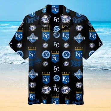 Kansas City Royals Championship Hawaiian - Adult & Kids T-Shirts, Sweatshirts & Hoodies apparel design preview 1