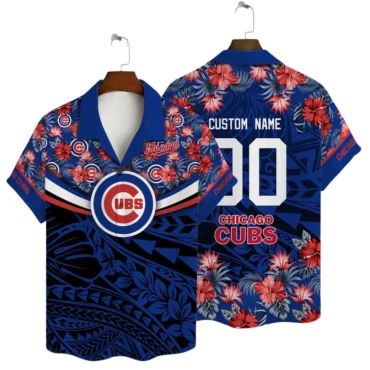 Chicago Cubs Custom Island Pride Floral Hawaiian - Adult & Kids T-Shirts, Sweatshirts & Hoodies apparel design preview 1