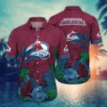 Colorado Avalanche Jungle Breeze Hawaiian - Adult & Kids T-Shirts, Sweatshirts & Hoodies apparel design preview 1