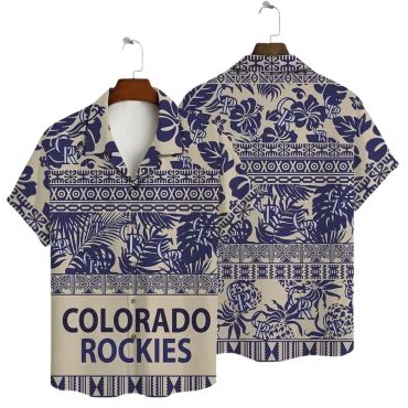 Colorado Rockies Tribal Tropics Hawaiian - Adult & Kids T-Shirts, Sweatshirts & Hoodies apparel design preview 1