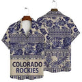 Colorado Rockies Tribal Tropics Hawaiian - Adult & Kids T-Shirts, Sweatshirts & Hoodies apparel design preview 1