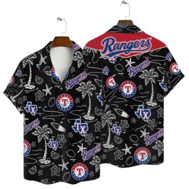 Texas Rangers Island Vibes Hawaiian - Adult & Kids T-Shirts, Sweatshirts & Hoodies apparel design preview 1