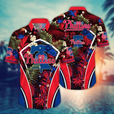Philadelphia Phillies Tropical Vibe Hawaiian - Adult & Kids T-Shirts, Sweatshirts & Hoodies apparel design preview 1
