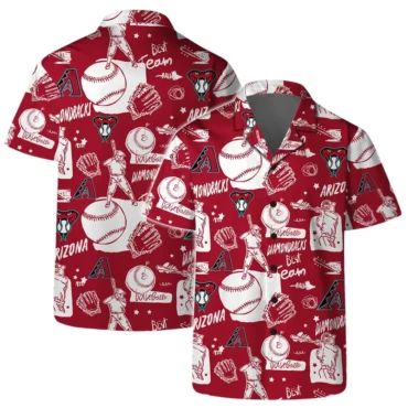 Arizona Diamondbacks Sunset Cactus Hawaiian - Adult & Kids T-Shirts, Sweatshirts & Hoodies apparel design preview 1