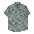 Quiksilver Floral Hawaiian Medium Blue Cotton - Adult & Kids T-Shirts, Sweatshirts & Hoodies apparel design preview 1