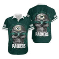 Green Bay Packers Skull Flame Hawaiian 374158 - Adult & Kids T-Shirts, Sweatshirts & Hoodies apparel design preview 1