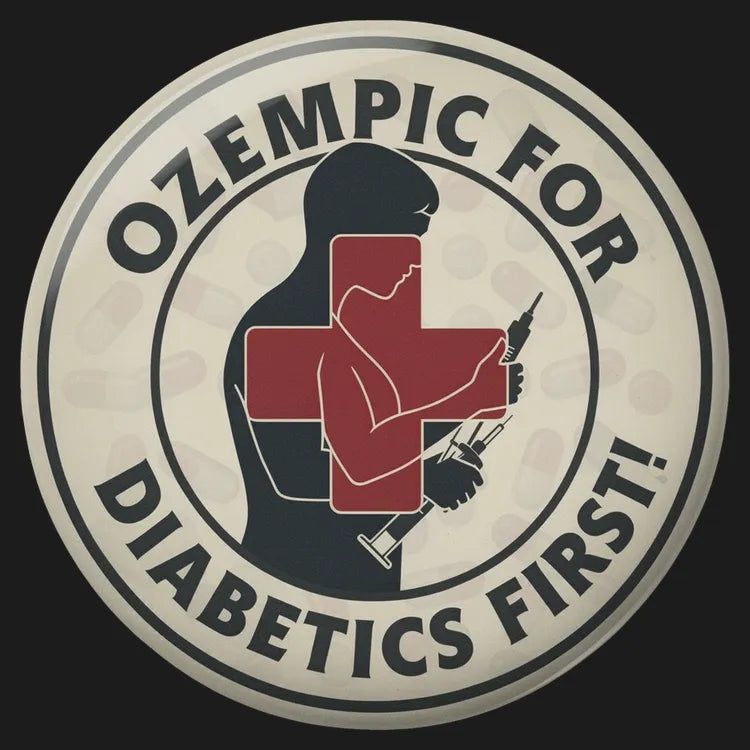 Ozempic for Diabetics First! - Adult & Kids T-Shirts, Sweatshirts & Hoodies apparel design preview 1