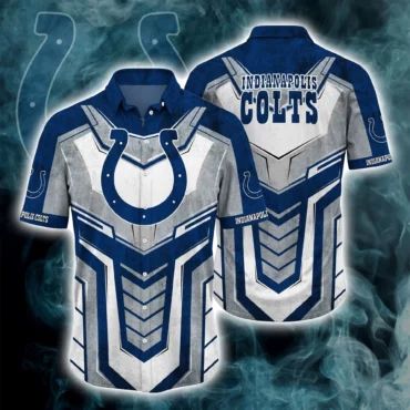 Indianapolis Colts Sunset Gridiron Hawaiian - Adult & Kids T-Shirts, Sweatshirts & Hoodies apparel design preview 1