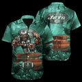 Personalized New York Jets Jungle Warrior Hawaiian - Adult & Kids T-Shirts, Sweatshirts & Hoodies apparel design preview 1