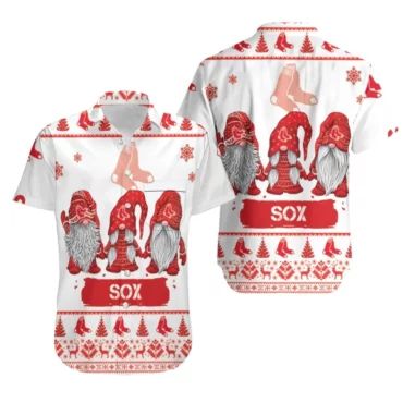 Boston Red Sox Christmas Gnomes Festive Hawaiian - Adult & Kids T-Shirts, Sweatshirts & Hoodies apparel design preview 1