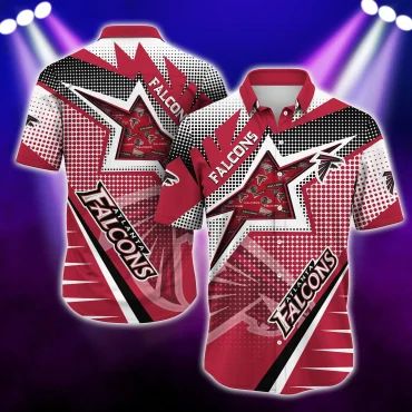 Atlanta Falcons Starburst Hawaiian - Adult & Kids T-Shirts, Sweatshirts & Hoodies apparel design preview 1