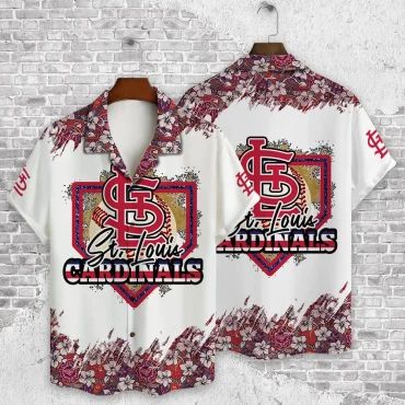 St. Louis Cardinals Diamond Bloom Hawaiian - Adult & Kids T-Shirts, Sweatshirts & Hoodies apparel design preview 1