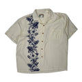 Paradise Found Floral Hawaiian XL Blue Viscose - Adult & Kids T-Shirts, Sweatshirts & Hoodies apparel design preview 1