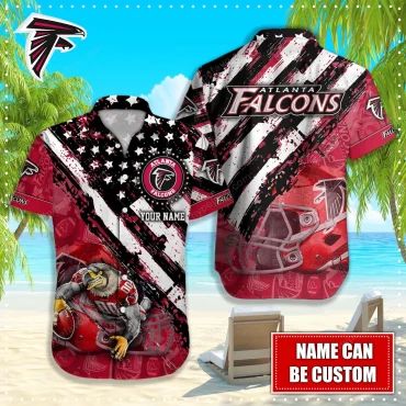 Personalized Atlanta Falcons Stars and Stripes - Adult & Kids T-Shirts, Sweatshirts & Hoodies apparel design preview 1