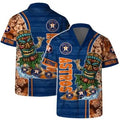 Houston Astros Tropical Flamingo Hawaiian - Adult & Kids T-Shirts, Sweatshirts & Hoodies apparel design preview 1