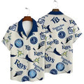 Tampa Bay Rays Classic Logo Hawaiian - Adult & Kids T-Shirts, Sweatshirts & Hoodies apparel design preview 1