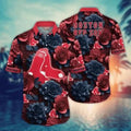 Boston Red Sox Midnight Rose Hawaiian - Adult & Kids T-Shirts, Sweatshirts & Hoodies apparel design preview 1