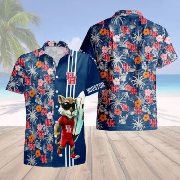 Houston Astros Surfside Cougar Hawaiian - Adult & Kids T-Shirts, Sweatshirts & Hoodies apparel design preview 1