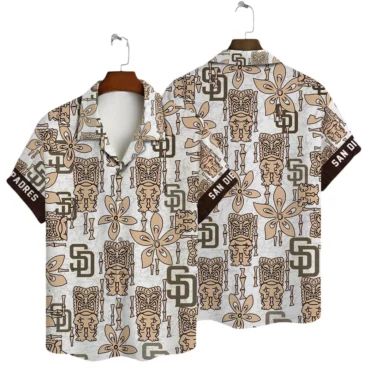 San Diego Padres Tiki Tropics Hawaiian - Adult & Kids T-Shirts, Sweatshirts & Hoodies apparel design preview 1