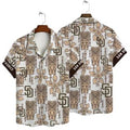San Diego Padres Tiki Tropics Hawaiian - Adult & Kids T-Shirts, Sweatshirts & Hoodies apparel design preview 1