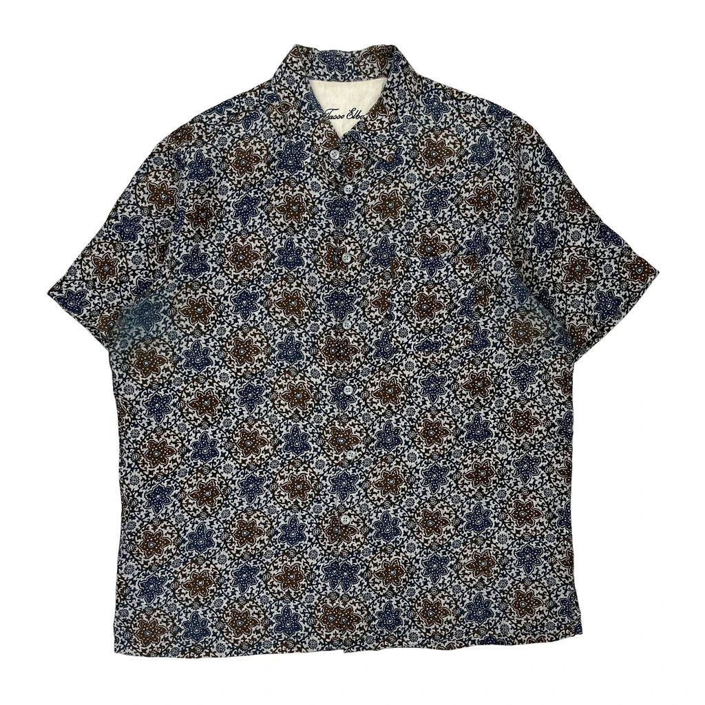 Tasso Elba Floral Hawaiian Large Multicoloured Linen - Adult & Kids T-Shirts, Sweatshirts & Hoodies apparel design preview 1
