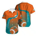 Miami Dolphins Hawaiian Touchdown Gradient Design - Adult & Kids T-Shirts, Sweatshirts & Hoodies apparel design preview 1