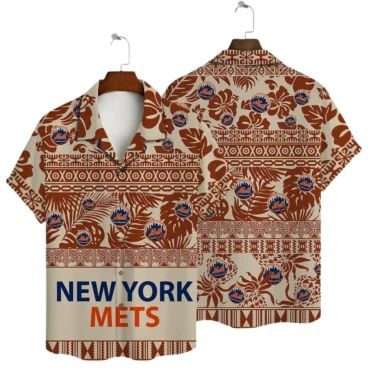 New York Mets Coastal Retreat Hawaiian - Adult & Kids T-Shirts, Sweatshirts & Hoodies apparel design preview 1