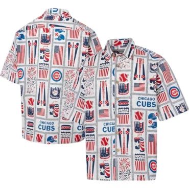 Chicago Cubs All-American Celebration Hawaiian - Adult & Kids T-Shirts, Sweatshirts & Hoodies apparel design preview 1