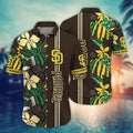 San Diego Padres Tropical Stripe Hawaiian - Adult & Kids T-Shirts, Sweatshirts & Hoodies apparel design preview 1