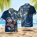 Indianapolis Colts Hawaiian Tropic Rush Design by - Adult & Kids T-Shirts, Sweatshirts & Hoodies apparel design preview 1