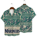 Seattle Mariners Tropical Palms Hawaiian - Adult & Kids T-Shirts, Sweatshirts & Hoodies apparel design preview 1